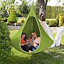 Závěsné houpací křeslo, zelená, KLORIN NEW BIG SIZE CACOON HAMMOCK