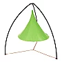 Závěsné houpací křeslo, zelená, KLORIN NEW BIG SIZE CACOON HAMMOCK