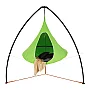 Závěsné houpací křeslo, zelená, KLORIN NEW BIG SIZE CACOON HAMMOCK