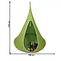 Závěsné houpací křeslo, zelená, KLORIN NEW BIG SIZE CACOON HAMMOCK