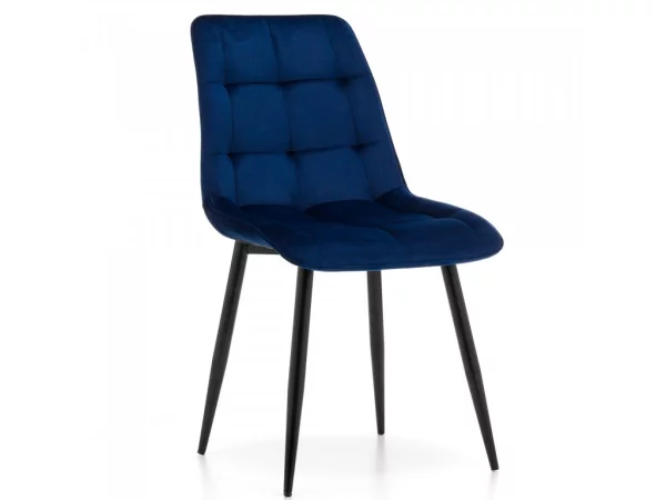 Jídelní židle CHIC velvet tmavě modrá/černé