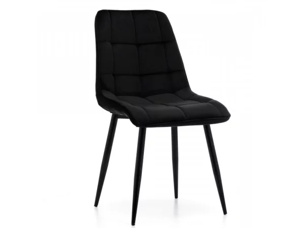 Jídelní židle CHIC velvet černá/černé