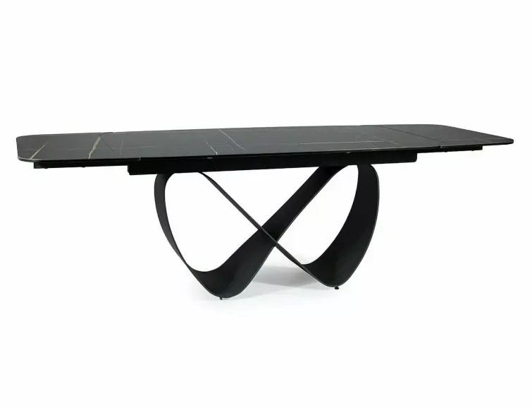 Keramický stůl INFINITY (160-240x95) Azario černá/matná černá