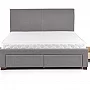 MODENA 160 cm łóżko tapicerowane z szufladami popiel (6p=1szt)