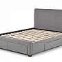 MODENA 160 cm łóżko tapicerowane z szufladami popiel (6p=1szt)