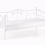 Kovová postel SUMATRA bílá 90x200