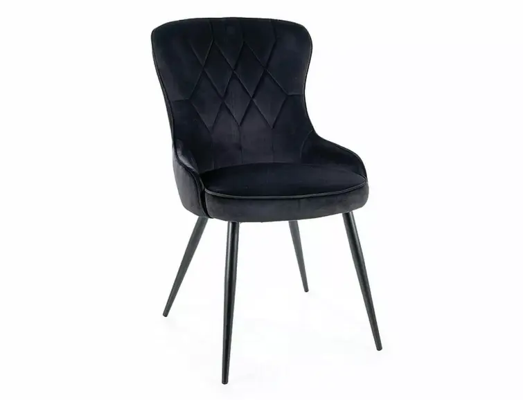 Jídelní židle LOTUS velvet černá