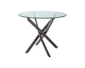 STŮL AGIS ČIRÝ/ČERNÝ MATNÝ FI90