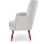 Relaxační křeslo BISHOP světle šedé