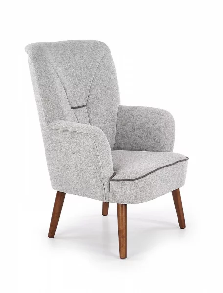 Relaxační křeslo BISHOP světle šedé