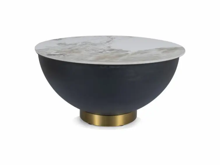 Konferenční stolek CYPRUS A  Ø73 bílý mramor