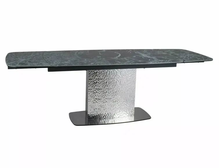 Keramický rozkladací stůl MONCLER modrá Verde Alpi/nerez (160-240)x90