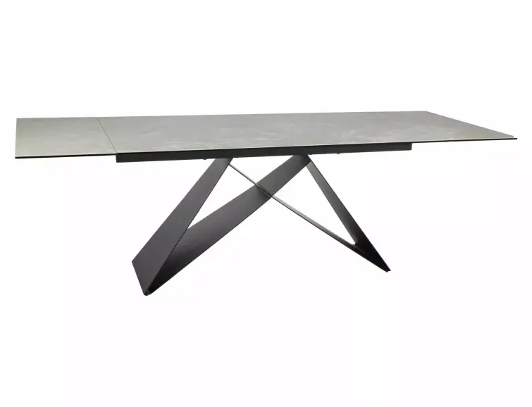 KERAMICKÝ STŮL WESTIN DIAMANT KRÉMOVÝ / ČERNÝ MATNÝ (160-240)X90