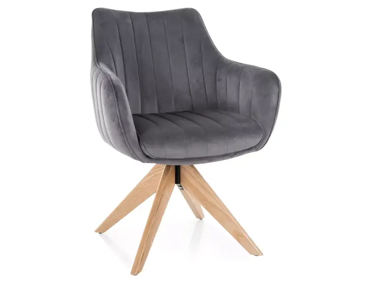 Židle AZALIA D velvet / šedá bluvel 14