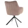 Jídelní židle AZALIA velvet černý rám / cappuccino bluvel 38