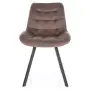 Jídelní židle MONTI velvet černý rám / cappuccino bluvel 38