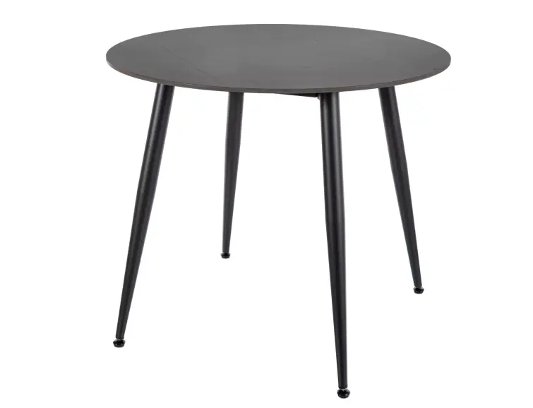 Keramický jídelní stůl RION Ø90 černý mat
