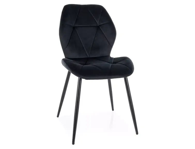 Jídelní židle RICK VELVET černé