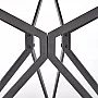 Kulatý jídelní stůl 120x76 PIXEL bílý/černá