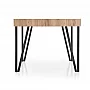 YOHANN stół dąb san remo / czarny (1p=1szt)