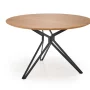 Kulatý jídelní stůl PIXEL 2 120x76 dub zlatý/černá