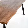 Rozkládací jídelní stůl DICKSON 150(210)x90 dub přírodní/černá