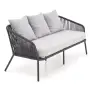 ROCCA zestaw ogrodowy ( sofa + fotel 2x + ława ), ciemny popiel / jasny popiel (1p=1szt)