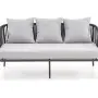 ROCCA zestaw ogrodowy ( sofa + fotel 2x + ława ), ciemny popiel / jasny popiel (1p=1szt)