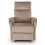 CROCUS fotel wypoczynkowy z funkcją elektrycznego rozkładania, beżowy (1p=1szt)