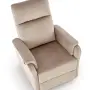 CROCUS fotel wypoczynkowy z funkcją elektrycznego rozkładania, beżowy (1p=1szt)
