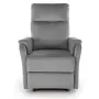 CROCUS fotel wypoczynkowy z funkcją elektrycznego rozkładania, popielaty (1p=1szt)