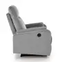 CROCUS fotel wypoczynkowy z funkcją elektrycznego rozkładania, popielaty (1p=1szt)