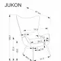 JUKON fotel wypoczynkowy kremowy (1p=1szt)