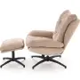 PESTO fotel z podnóżkiem / funkcja kołyski, beżowy