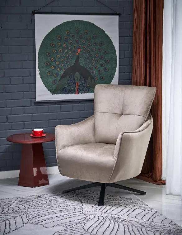 Otočné křeslo SCAMPI cappuccino