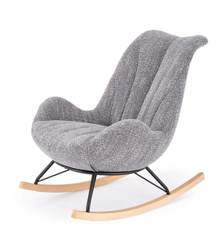 Houpací křeslo LUIS, šedé