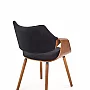 K396 krzesło orzechowy / czarny (1p=1szt)