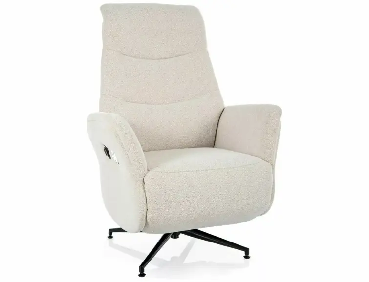 Otočné relaxační křeslo NESTOR, Béžové