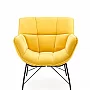 BELTON fotel wypoczynkowy żółty