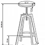 H64 hoker old vasion / coffe (1p=2szt)