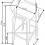 H86 hoker biało / popiel (1p=2szt)