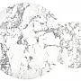 PAOLA zestaw 2 ław, marmur / złoty (1p=1szt)