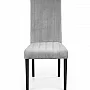 Jídelní židle DIEGO 2 světle šedá/černá