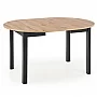 RINGO stół kolor blat dąb artisan, nogi - czarny (102-142x102x76 cm) (2p=1szt)