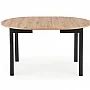 RINGO stół kolor blat dąb artisan, nogi - czarny (102-142x102x76 cm) (2p=1szt)