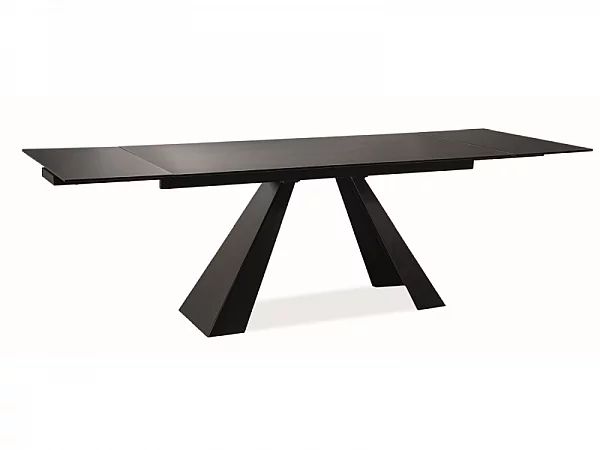 Rozkládací jídelní stůl SALVADORE 160(240)X90 černý mat