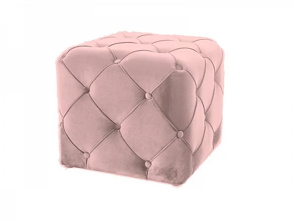 SIG Taburet/podnožka AVIVA K velvet antická růžová