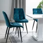 BRADOP Jedálenská stolička CHIC VELVET tyrkysová