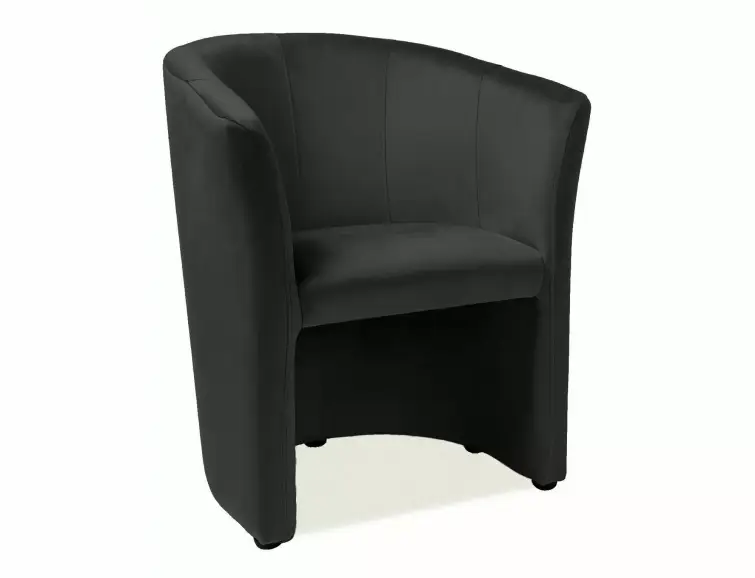 Křeslo TM-1 velvet černé