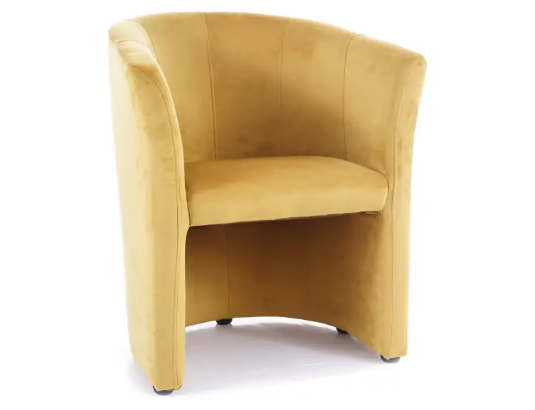 Křeslo TM-1 velvet hořčicové